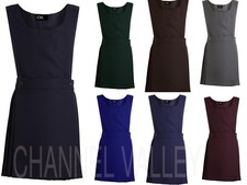 GIRLS BIB PINAFORE PLEATED