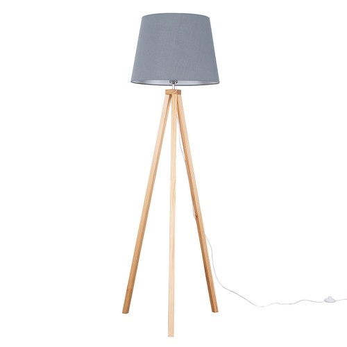 Tripod floor lamp light - tripod, wood