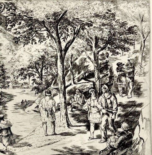 1939 harry wickey central park - wickey,