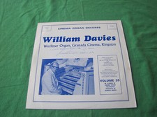 1974 William Davies On The Wurlitzer Organ LP SIGNED