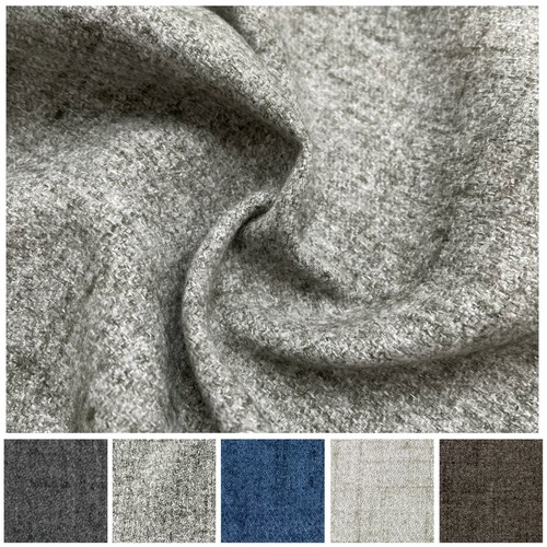 Faux wool fabric plain - wool,