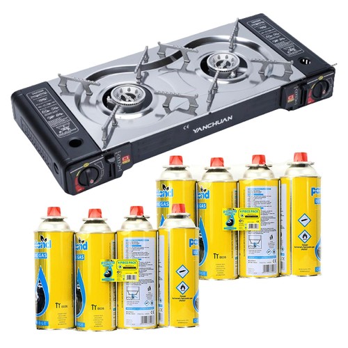 Portable double burner - portable,