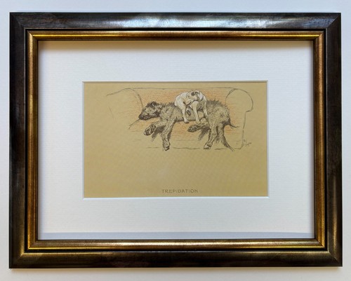 Trepidation framed print - trepidation, print*