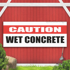 CAUTION WET CONCRETE Indoor
