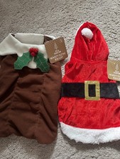 Pair 2x Christmas Dog & Cat
