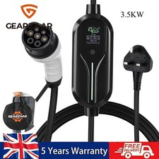 EV Charging Cable Type 2 UK Plug 3 Pin Protable Electric Vehicle Car Charger 13A