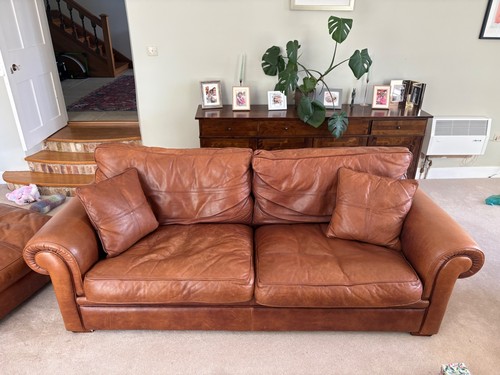 Duresta garrick brown leather