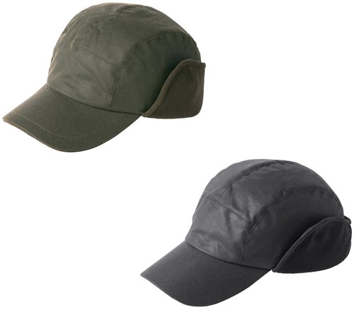 Waxed peaked cap with - waxed,