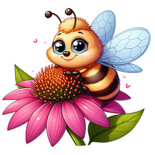 Spring Bee Wall Decal Sticker