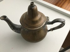 Antique  teapot tin probably, or unusual copper turkish tea kettle