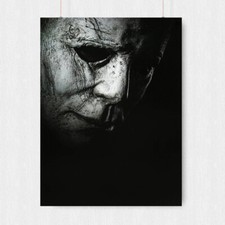 HALLOWEEN HORROR MOVIE POSTER PRINT WALL SCARY WALL ART MIKE MYERS -  A4 A3 SIZE