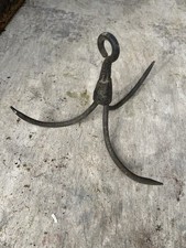 Vintage Butcher’s Triple Meat Hook Rustic Farmhouse Antique game