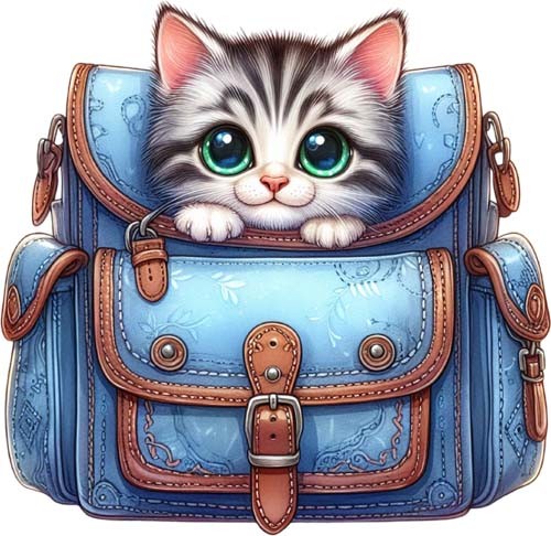 Colour baby kitten - colour, wall