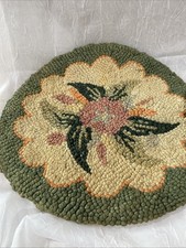 Set Of Two Antique Hook Rug