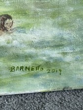 Original Oil painting Swimmers