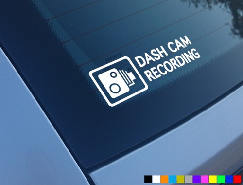 Dash cam recording car - car, sticker