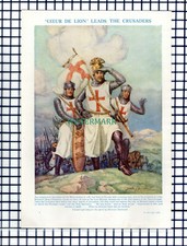 Richard The Lionheart Dudley Tennant  - c.1950s Cutting / Print