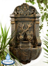 Verdigris Wall Fountain Water