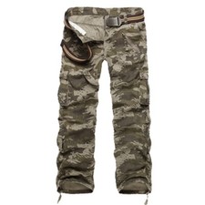 Cargo Tactical Ripstop Casual Lightweight Baggy Combat Cotton Pants w/ Pockets