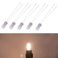 5Pcs T3 T4 T5 12V Warm Car Audio Gear Indicator Light Dashboard Instrument Bulbs