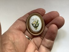 Vintage Gold Tone floral