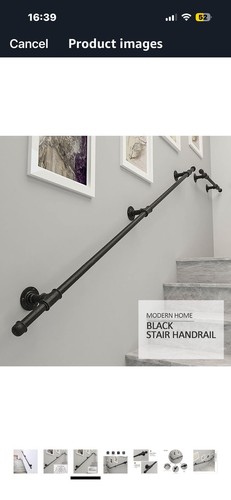 Industrial stair hand rail - hand,