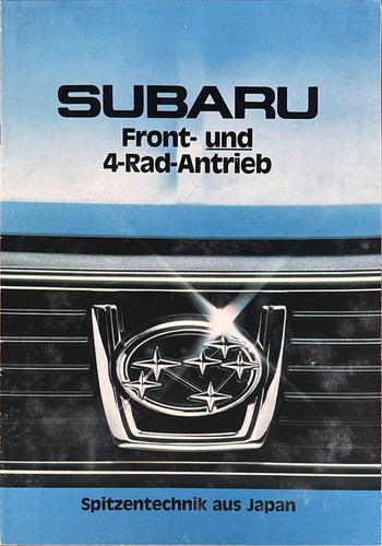 Subaru 1800 brochure - subaru,