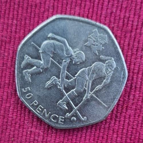2011 50p coin - 50p, hockey