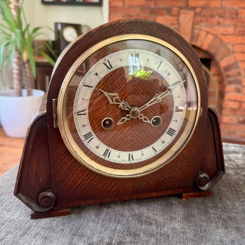 Vintage english art deco - deco, oak