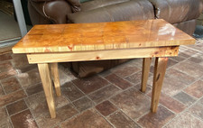 Buttchers block End grain Reclaimed wood coffee table  End table   Accent table