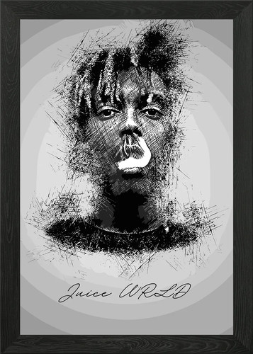 Juice wrld sketch - juice, wall