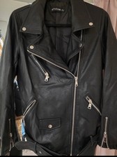 PLT Belted Faux Leather Jacket