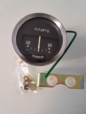 Richfield 60/60 Amp Meter Gauge–Classic British Style Ammeter