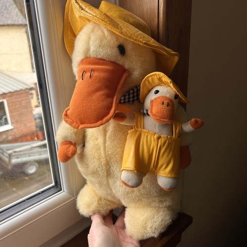 Vtg duck plush soft - plush, toy