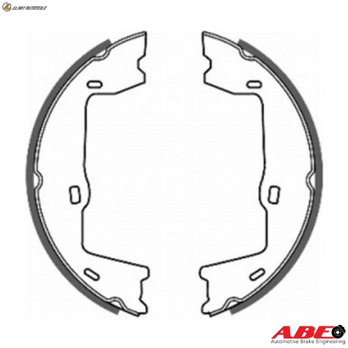 Brake shoe set parking - ,