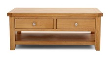 DFS Maud Oak 2 Drawer Storage Coffee Table RRP £399