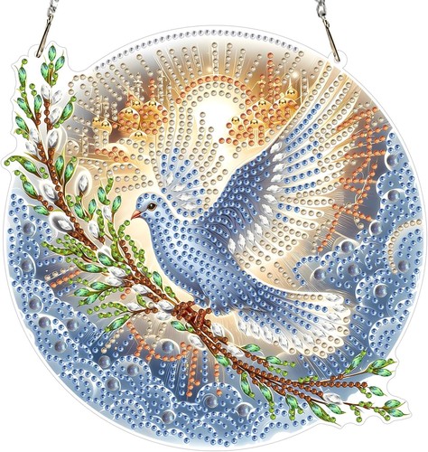 Diy dove diamond art - dove,