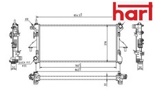 COOLANT RADIATOR 611 191 HART