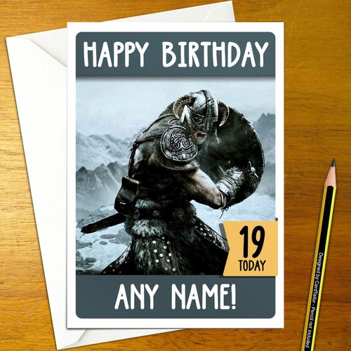 Skyrim personalised birthday - skyrim,