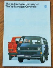 VW VOLKSWAGEN Caravelle Syncro Transporter Delivery Van Pick-Up Brochure 1986