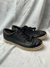 UGG Australia Womens Shoes Black Leather Faux Croc Low Top Fashion trainers  7.5