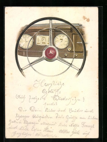 Postcard mercedes benz 170 - benz,
