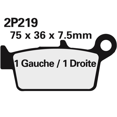 Nissin pad brake 2p219gs - nissin,