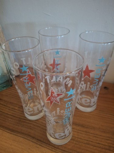 Heineken half pint - glasses, x8