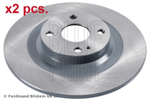 Pcs rear brake disc - rear, rotos