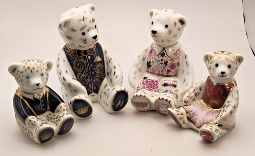 Crown derby set royal - royal, bears