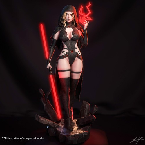 Darth zannah scale - darth, 3d