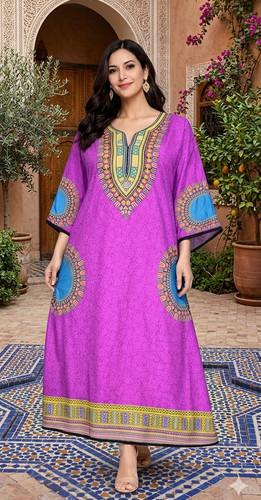 Women kaftan dress maxi - women,
