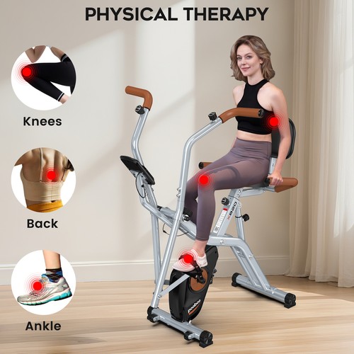 Foldable exercise bike - exercise,