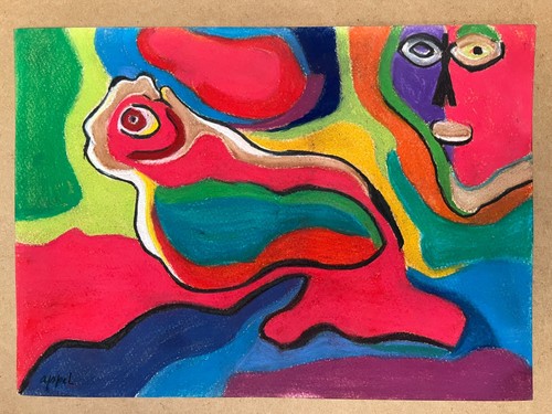 Karel appel drawing paper - on,